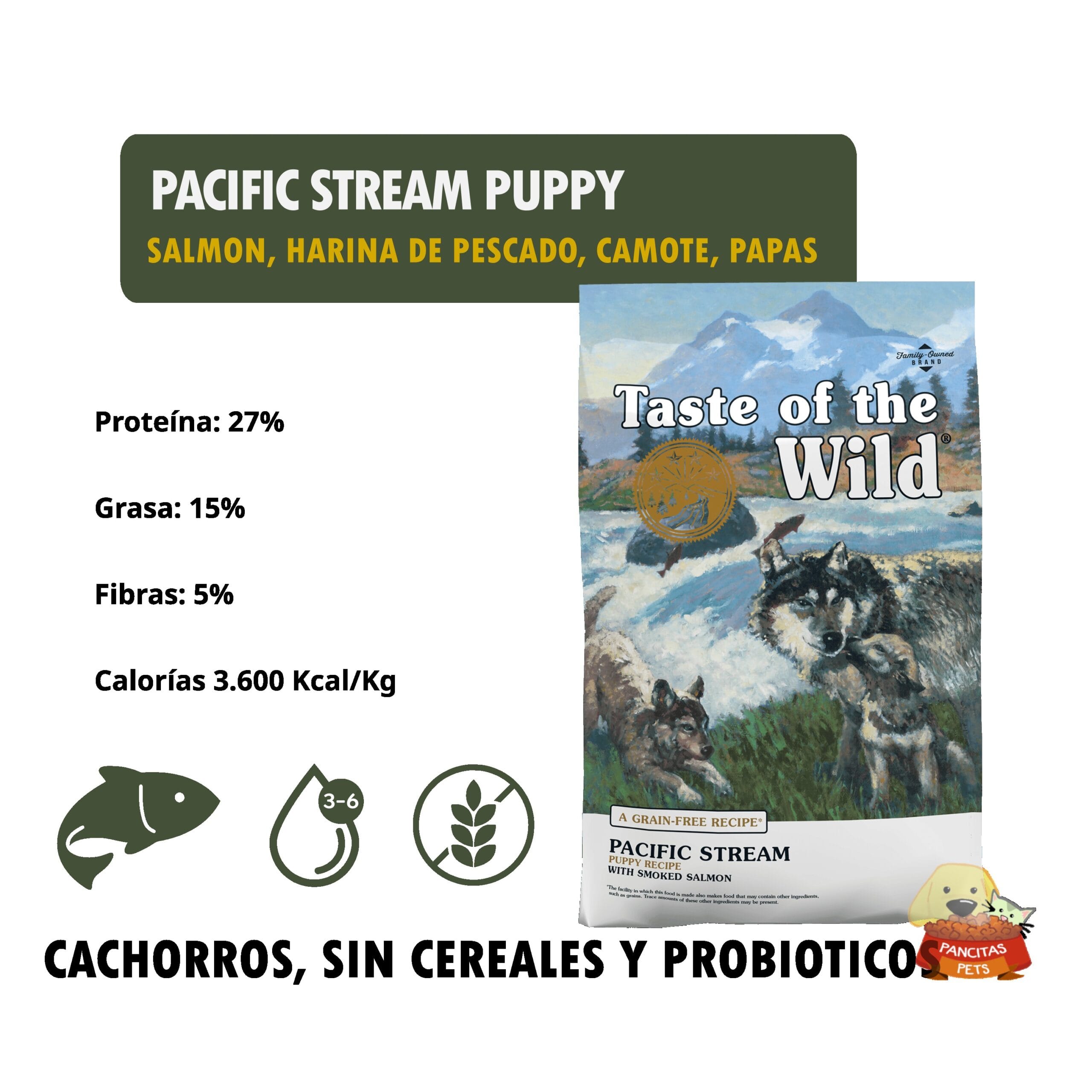 Taste of the Wild Pacific Stream Puppy - Detalles