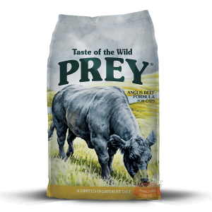 Taste of the Wild Prey Formulas angus Gato