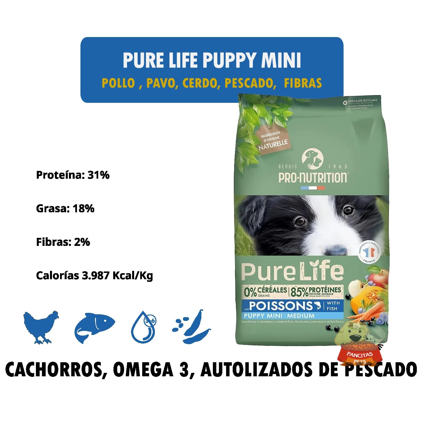 Pure Life Puppy mini & medium - Detalles