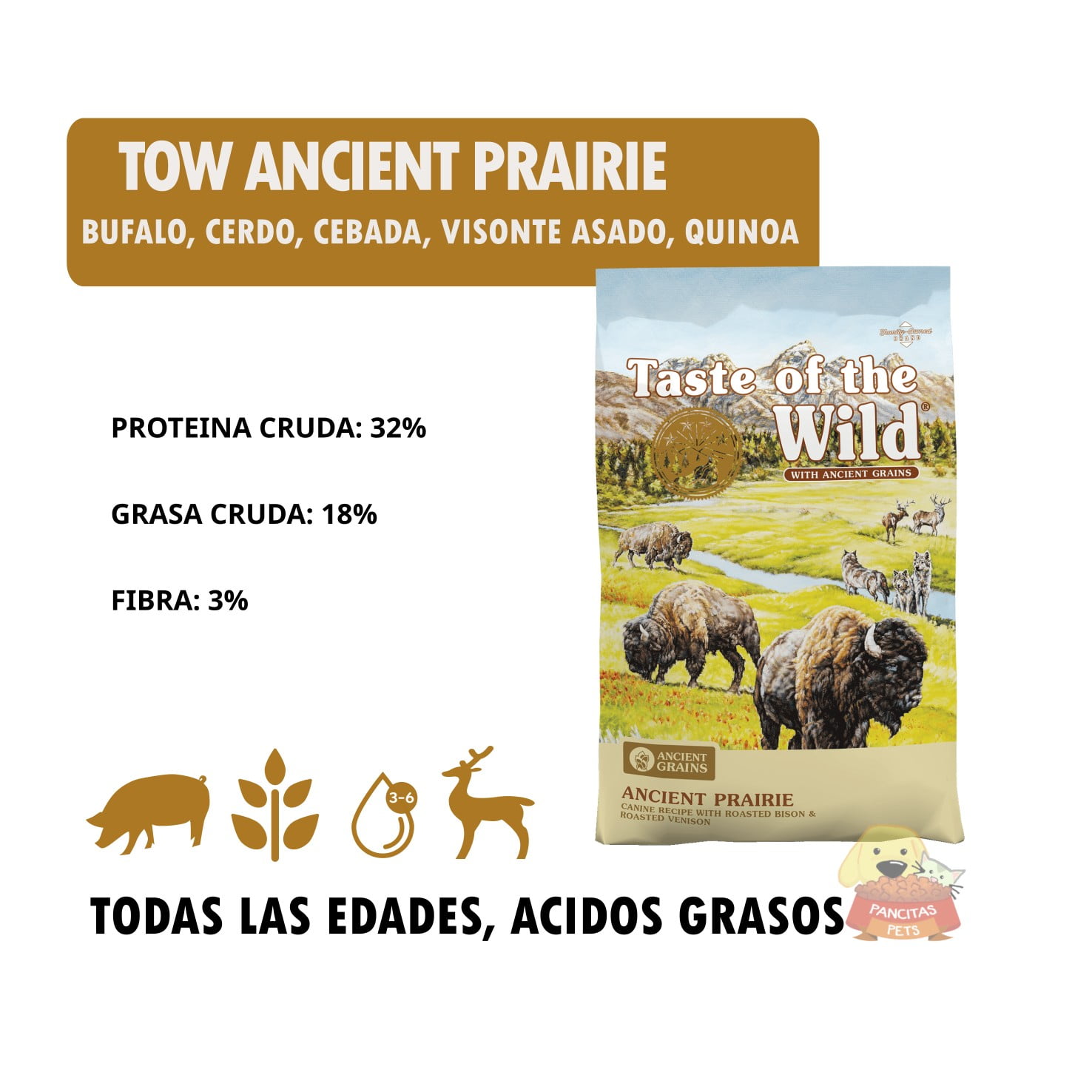Taste Of The Wild Ancient Prairie Detalles