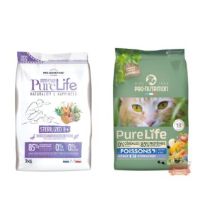 pure life cats adult 8+ sterilised versiones