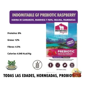 Indomitable Grain Free prebiotic Raspberry - Detalles