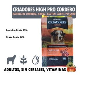 Criadores High Pro Cordero - Detalles