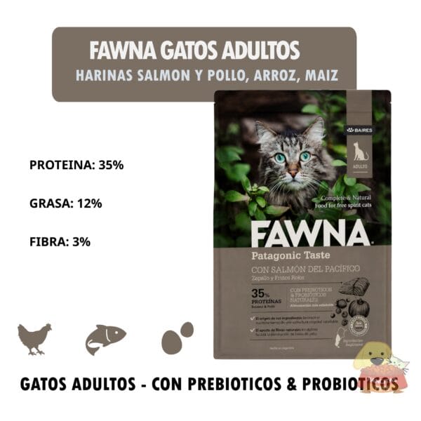 Fawna Gatos AdultosDetalles