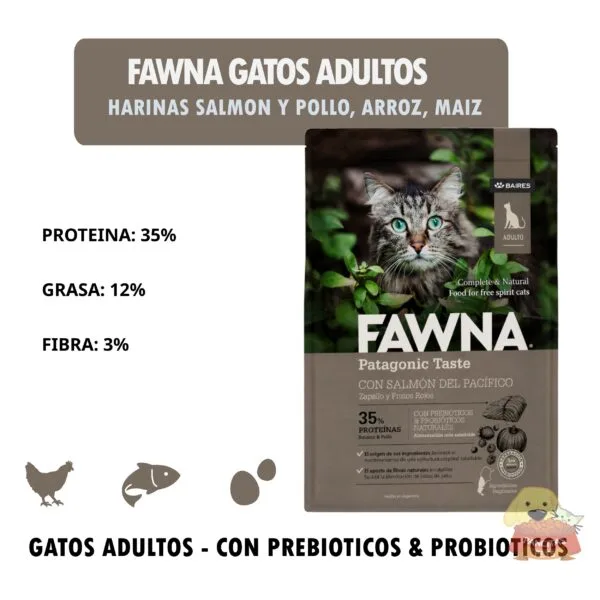 Fawna Gatos AdultosDetalles