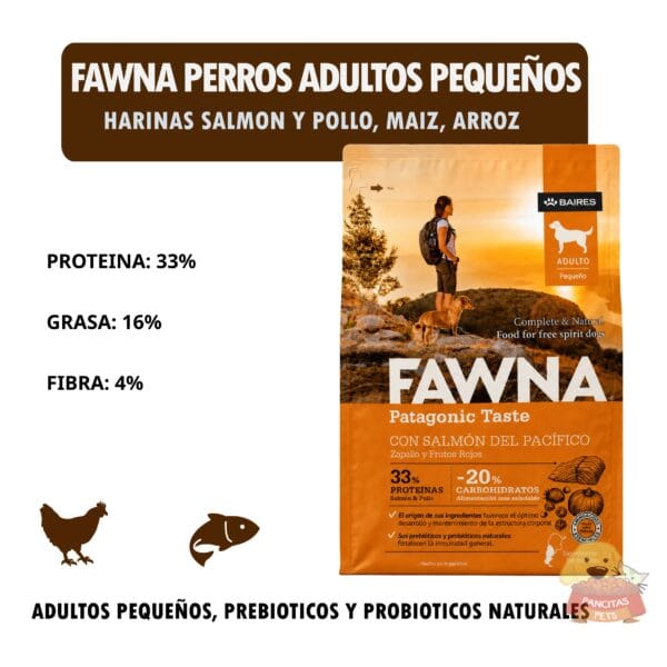 Fawna Perros Adultos Pequeños - Detalles Pancitaspets