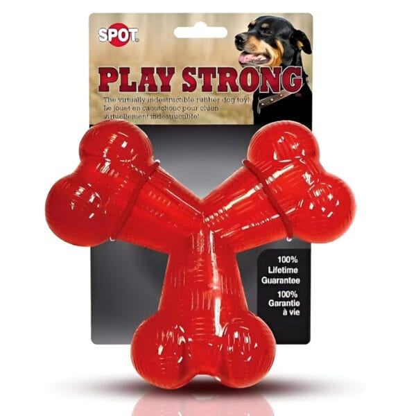 Juguete Play Strong Hueso Y 54007 de goma resistente para perros de razas grandes