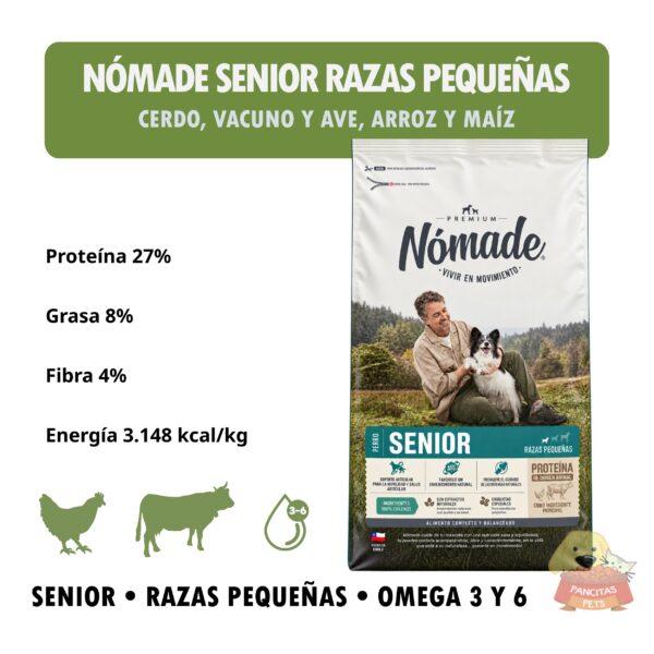 NÓMADE Senior Razas Pequeñas - Detalles