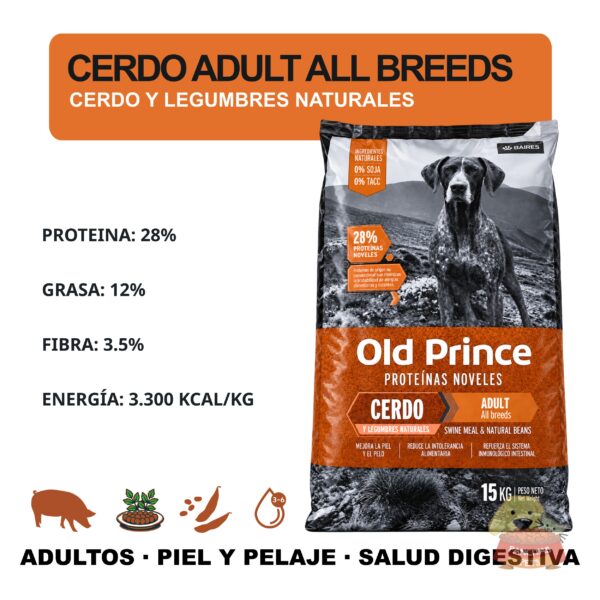 Old Prince Proteínas nobeles cerdo perros - Detalle