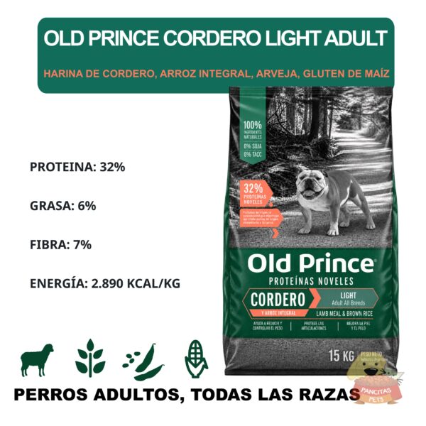 Old Prince light cordero perros - Detalles